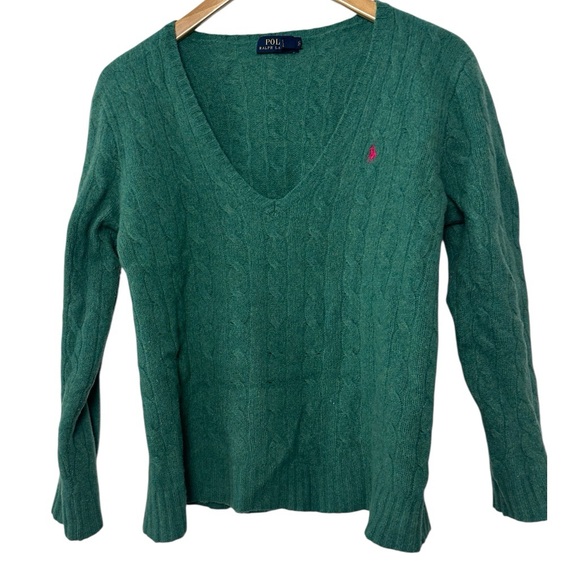 Polo Ralph Lauren Sweaters - Ralph Lauren cashmere wool blend V-neck sweater